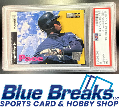 1995 Upper Deck Collector's Choice SE Ken Griffey Jr. #26 Silver Signature PSA 8 Seattle Mariners