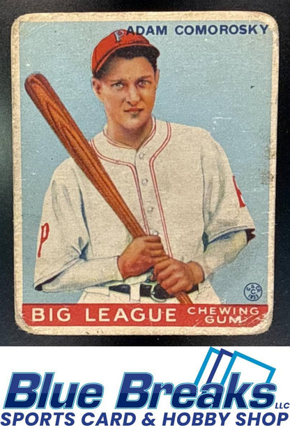 1933 Goudey R319 Adam Comorosky [RC] #77 RC Pittsburgh Pirates
