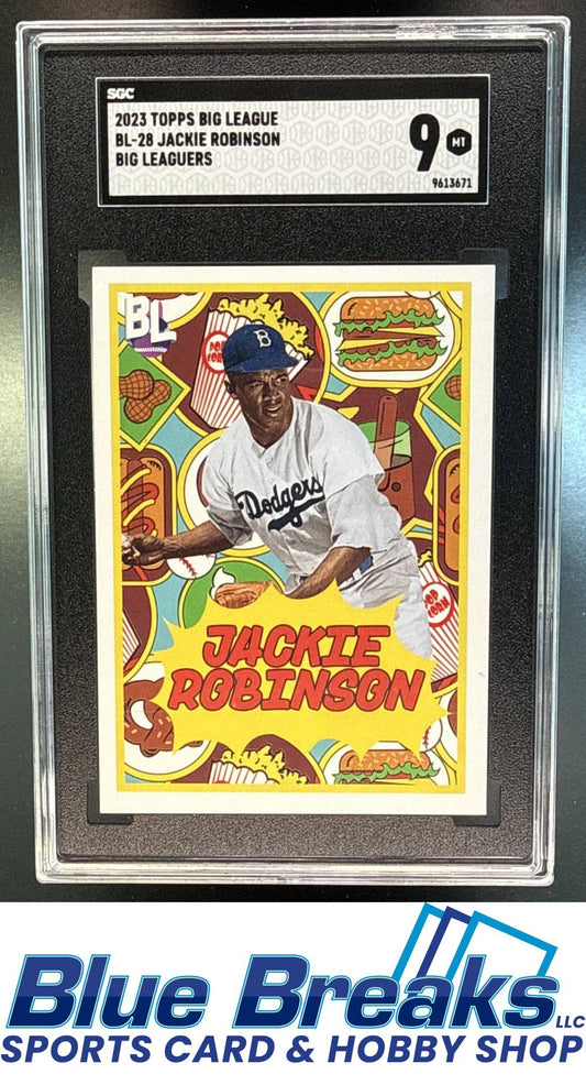 2023 Topps Big League Leaguers Jackie Robinson #BL-28 SGC 9 Brooklyn Dodgers / Los Angeles Dodgers