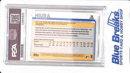 2019 Topps Chrome - Keston Hiura - # 38 - PSA 10 - Baseball - Milwaukee Brewers - Update - Rookie