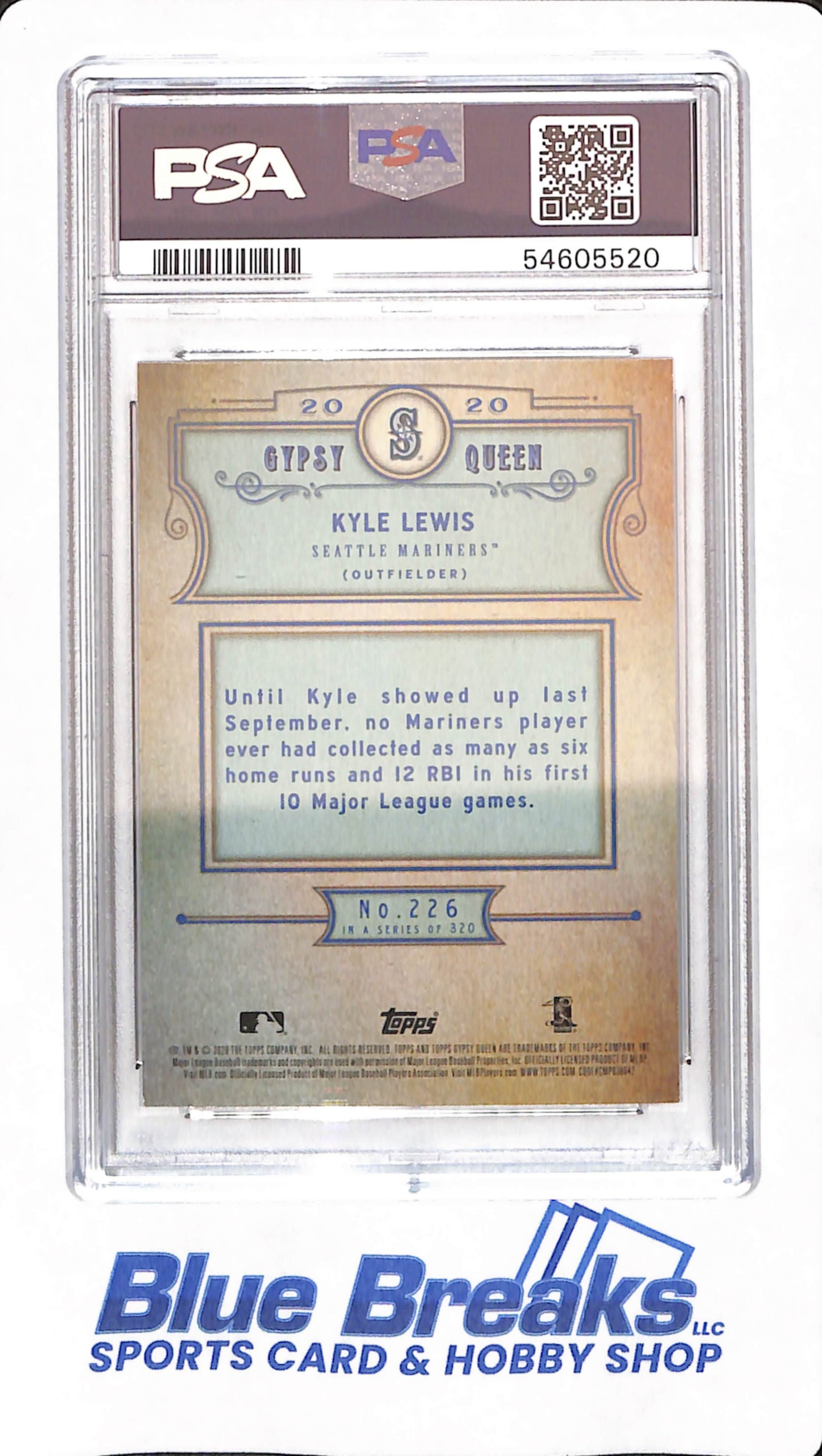 2020 Topps Gypsy Queen - Kyle Lewis - # 226 - Baseball - PSA 8 - Seattle Mariners - Silver