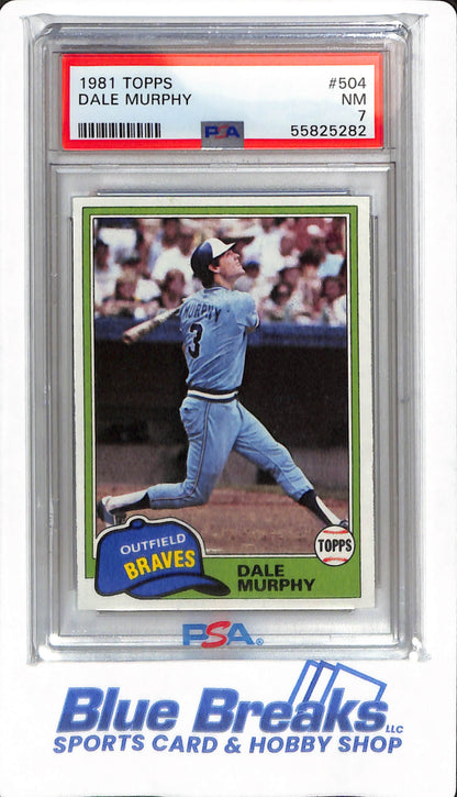 1981 Topps - Dale Murphy - #504 - PSA 7 - Atlanta Braves - Baseball