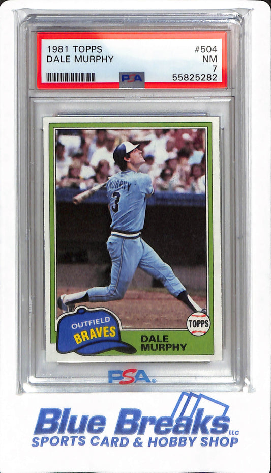 1981 Topps - Dale Murphy - #504 - PSA 7 - Atlanta Braves - Baseball