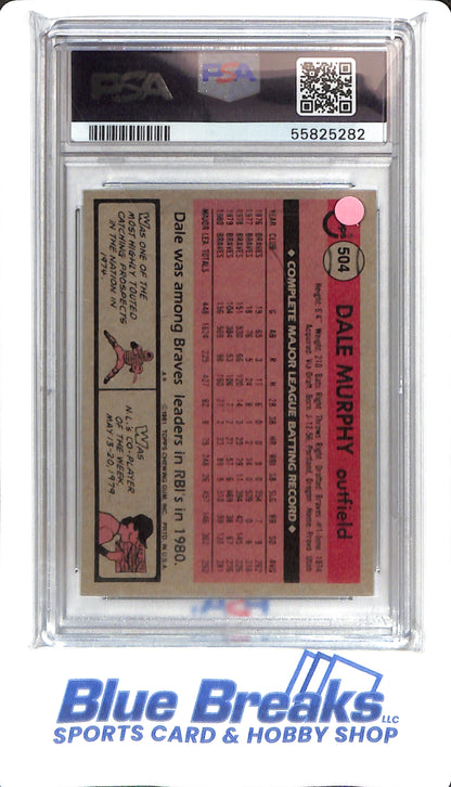 1981 Topps - Dale Murphy - #504 - PSA 7 - Atlanta Braves - Baseball