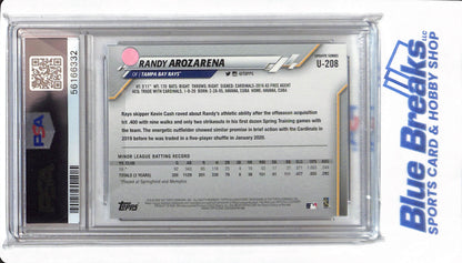 2020 Topps Update - Randy Arozarena - #U208 - PSA 10 - Tampa Bay Rays - Baseball