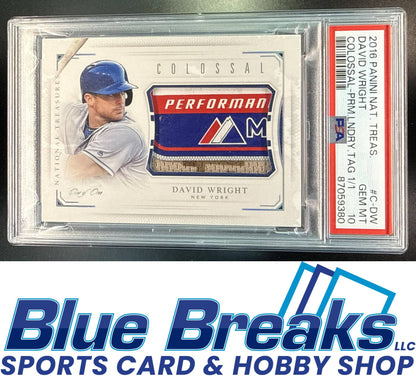 2016 Panini National Treasures David Wright #C-DW Colossal Prime Brand Logo 1/1 PSA 10 New York Mets