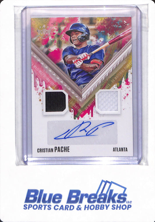 2021 Panini Diamond Kings - Cristian Pache - # DKMS-CP - Atlanta Braves - Baseball - Relic - Autographed