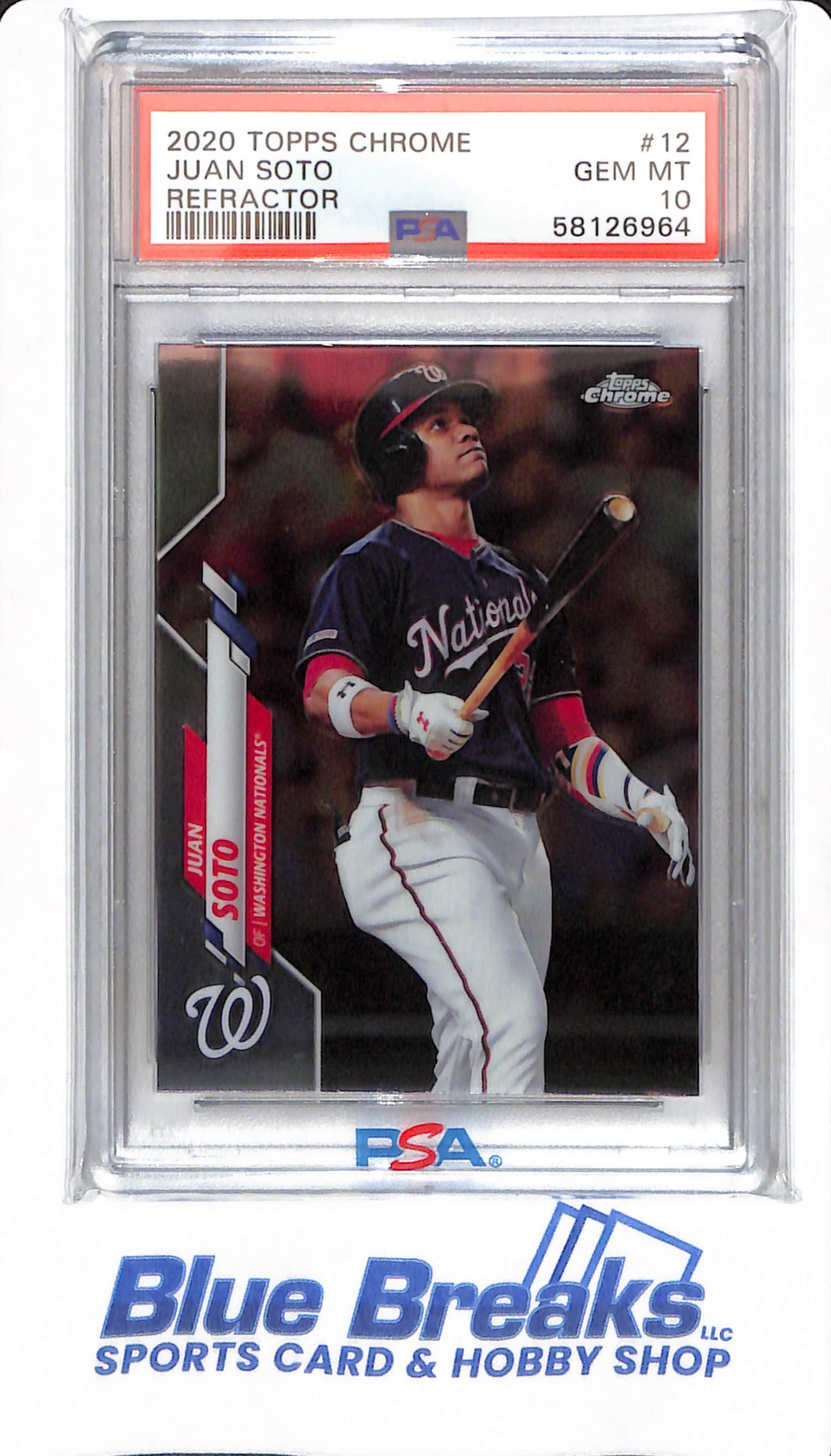 2020 Topps Chrome - Juan Soto - # 12 - PSA 10 - Baseball - Washington Nationals - Refractor