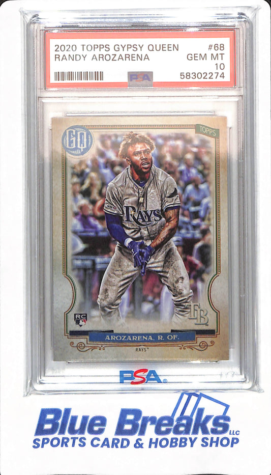 2020 Topps Gypsy Queen - Randy Arozarena - # 68 - Tampa Bay Rays - Baseball - PSA 10