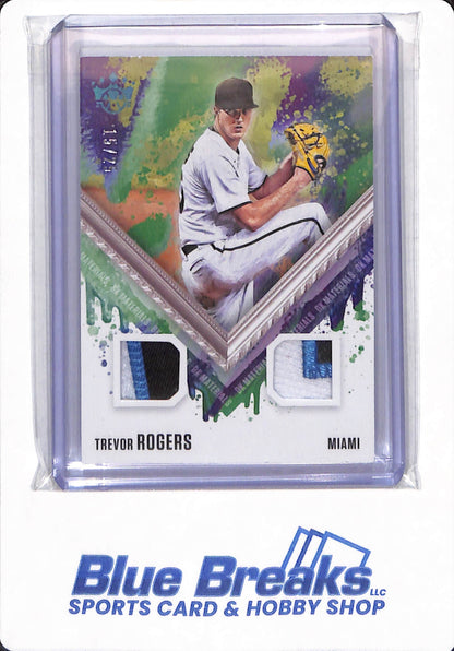 2021 Panini Diamond Kings - Trevor Rogers - # DKM-TR - Miami Marlins - Baseball - Relic - 15/25