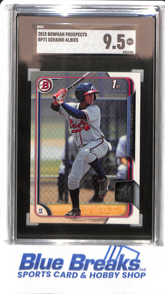 2015 Bowman Prospects - Ozhaino Albies - #BP71 - SGC 9.5 - Atlanta Braves - Baseball