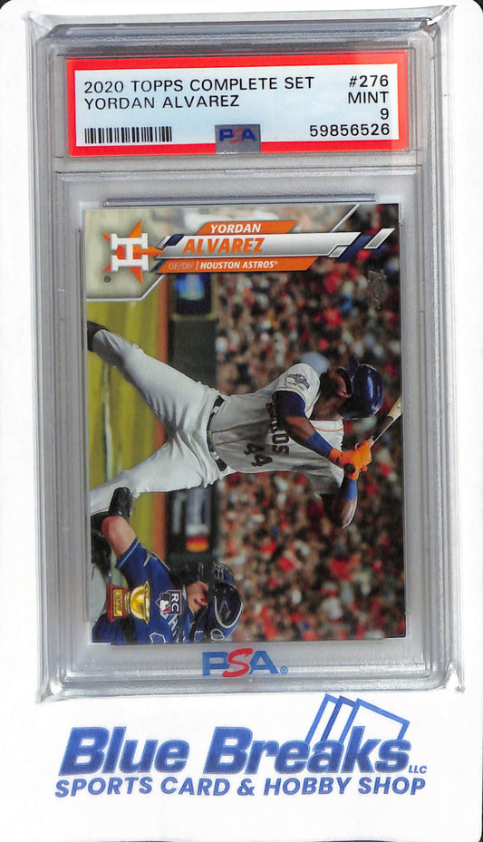 2020 Topps Complete Set - Yordan Alvarez - #276 - PSA 9 - Houston Astros - Baseball