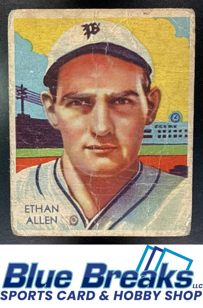 1936 National Chicle Diamond Stars R327 Ethan Allen #92