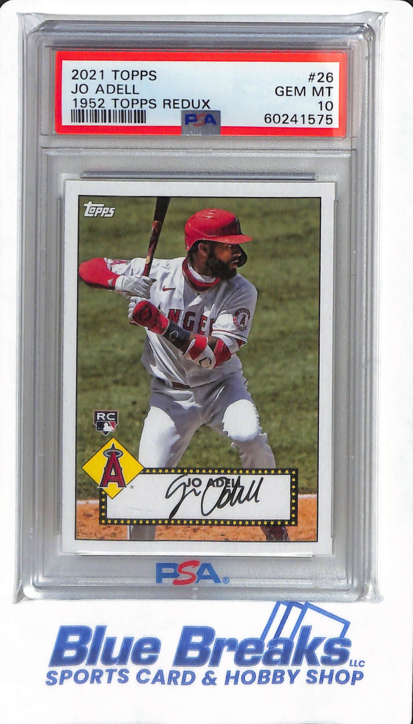2021 Topps - Jo Adell - #26 - PSA 10 - Los Angeles Angels - PSA 10 - 1952 Topps Redux