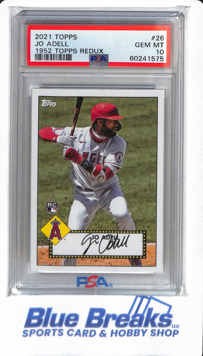 2021 Topps - Jo Adell - #26 - PSA 10 - Los Angeles Angels - PSA 10 - 1952 Topps Redux