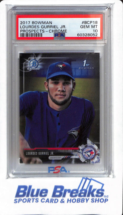 2017 Bowman - Lourdes Gurriel Jr - #BCP18 - PSA 10 - Toronto Blue Jays - Baseball - Prospects Chrome