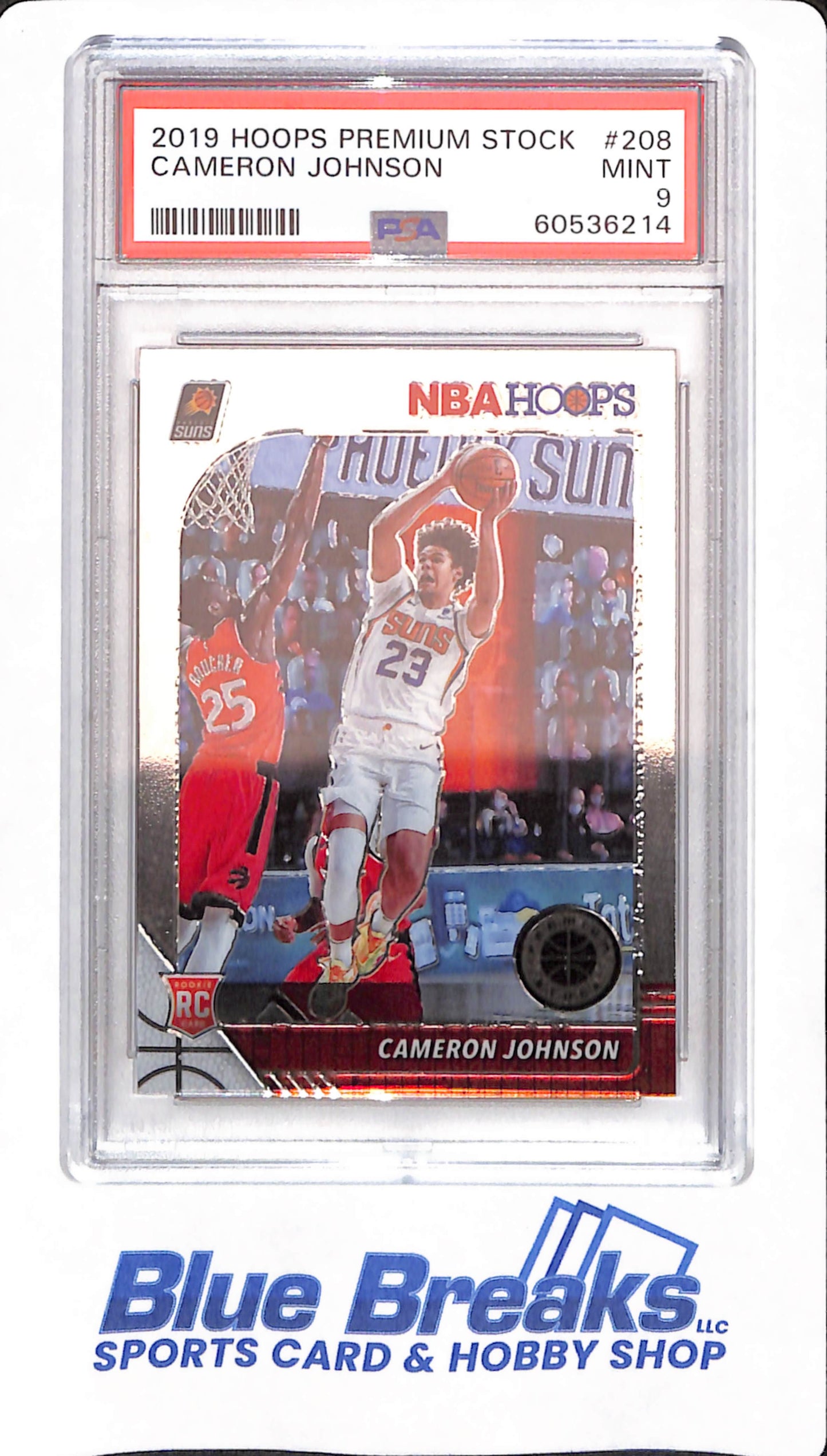 2019 Hoops Premium Stock - Cameron Johnson - # 208 - PSA 9 - Basketball - Phoenix Suns - Rookie