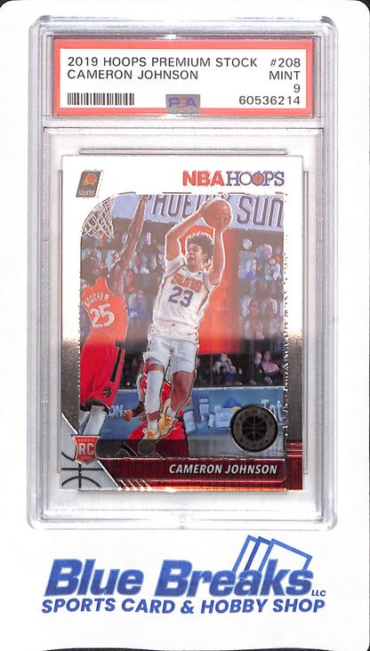 2019 Hoops Premium Stock - Cameron Johnson - # 208 - PSA 9 - Basketball - Phoenix Suns - Rookie