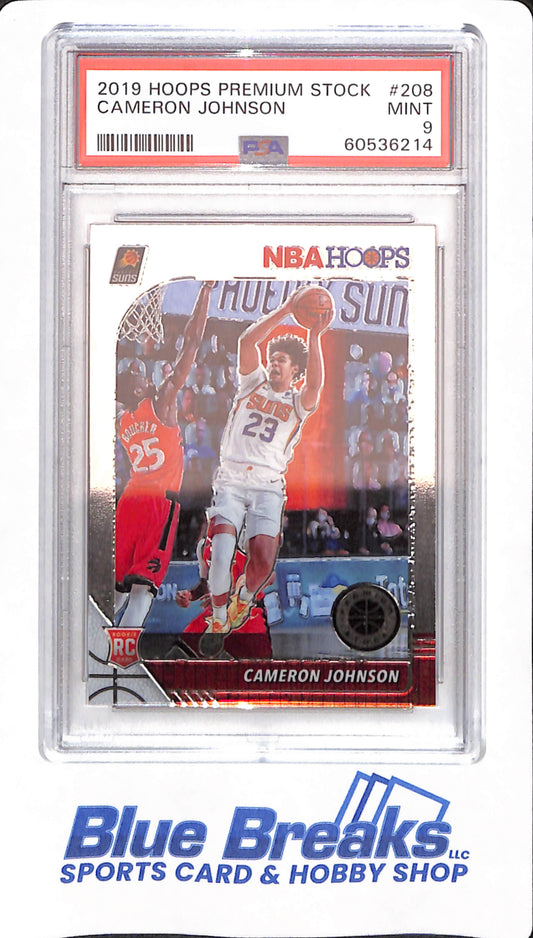 2019 Hoops Premium Stock - Cameron Johnson - # 208 - PSA 9 - Basketball - Phoenix Suns - Rookie