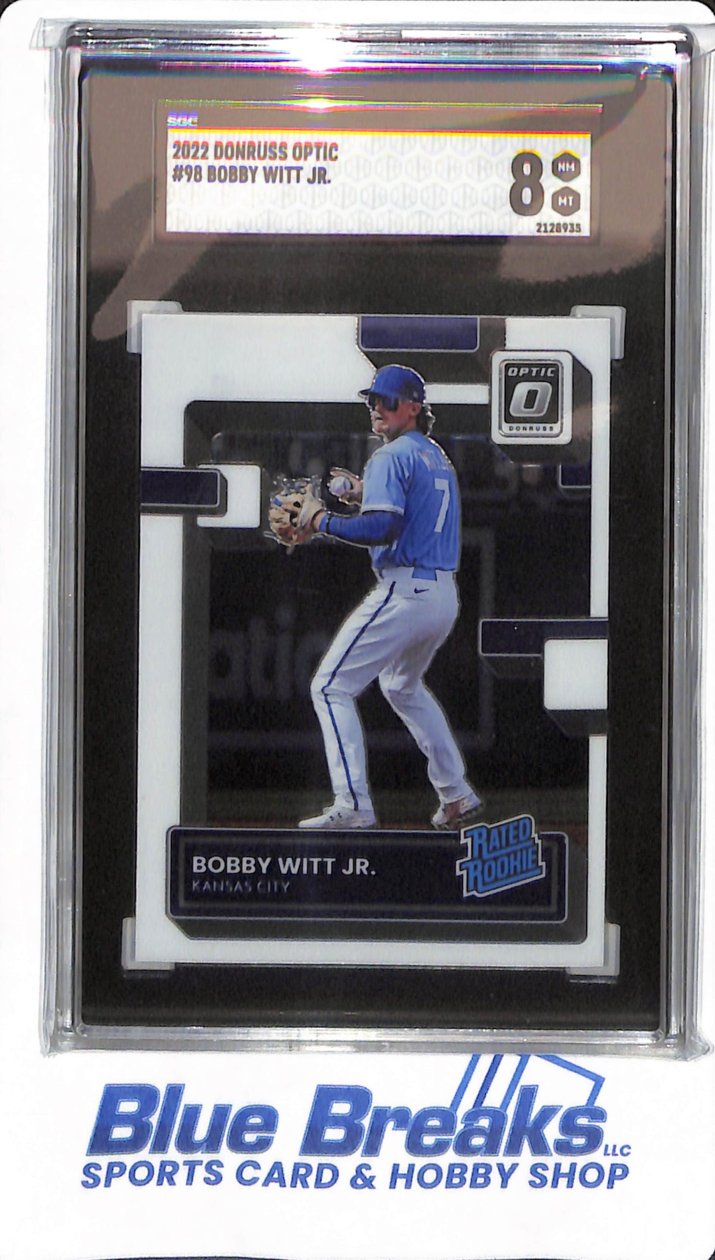 2022 Donruss Optic - Bobby Witt - #98 - SGC 8 - Kansas City Royals - Baseball