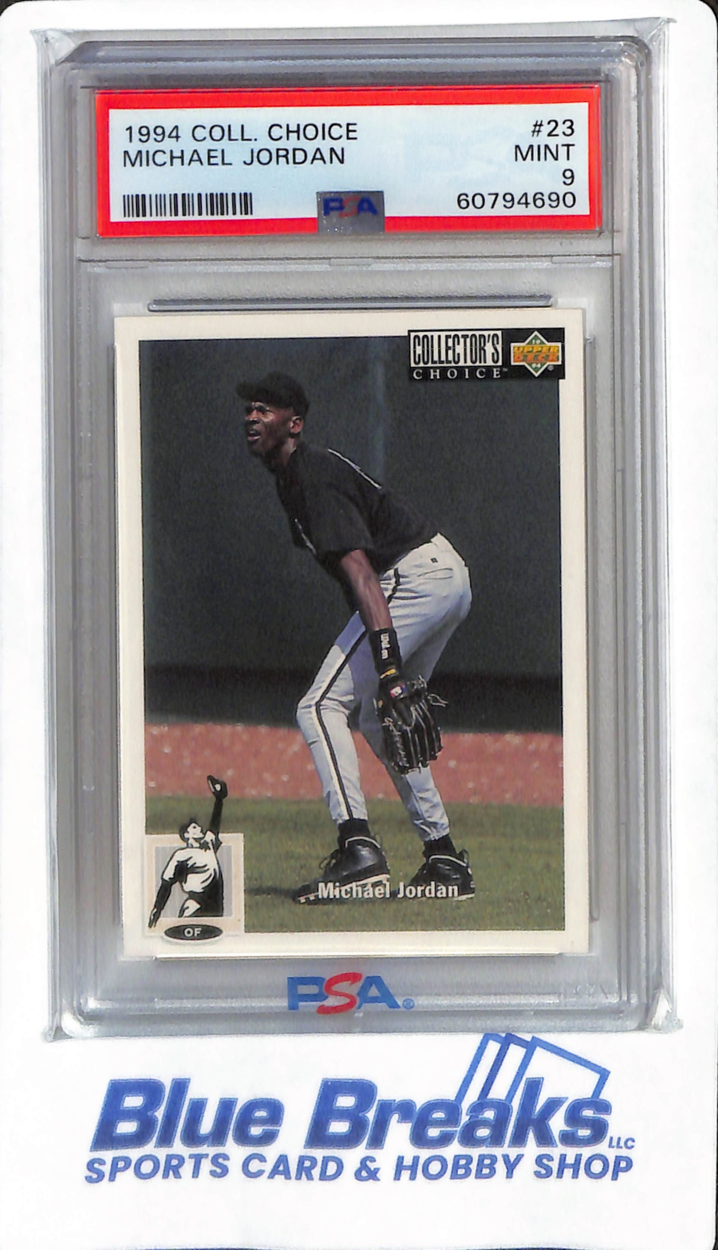 1994 Collectors Choice - Michael Jordan - #23 - PSA 9 - Chicago White Sox - Chicago Bulls - Baseball