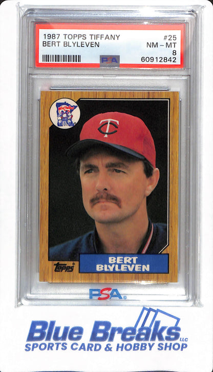 1987 Topps Tiffany - Bert Blyleven - #25 - PSA 8 - Minnesota Twins - Baseball