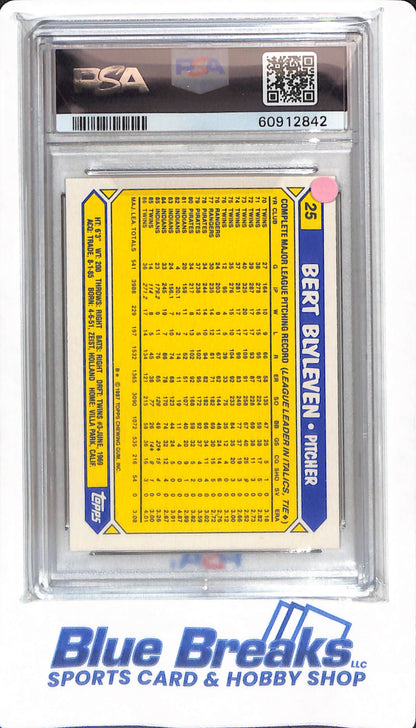 1987 Topps Tiffany - Bert Blyleven - #25 - PSA 8 - Minnesota Twins - Baseball