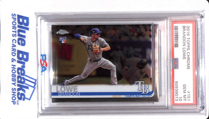 2019 Topps Chrome - Brandon Lowe - #151 - PSA 10 - Tampa Bay Rays - Baseball