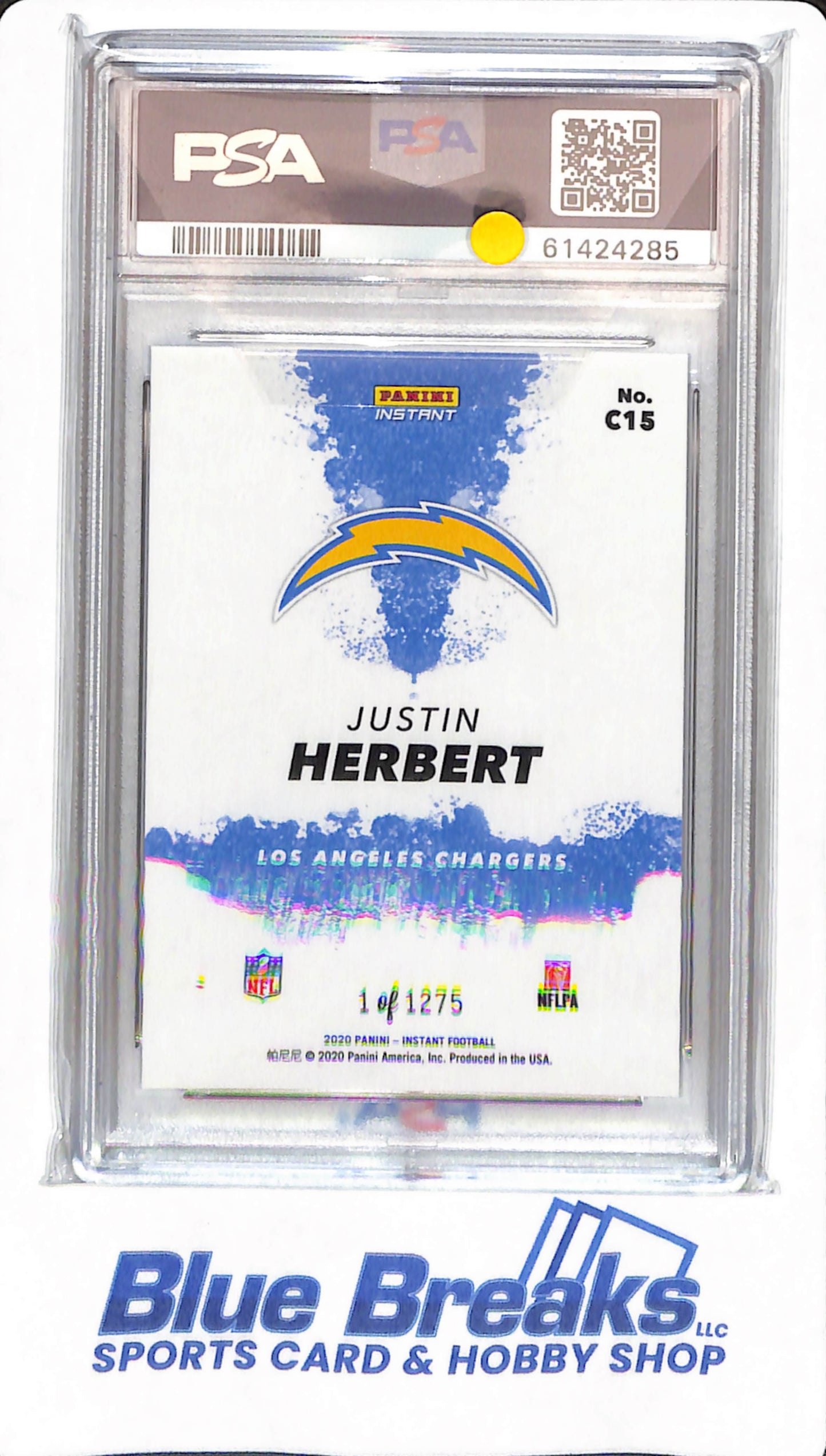 Panini Instant - Justin Herbert - # C15 - PSA 9 - Los Angeles Chargers - Football - My City