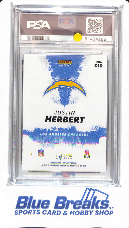 Panini Instant - Justin Herbert - # C15 - PSA 9 - Los Angeles Chargers - Football - My City