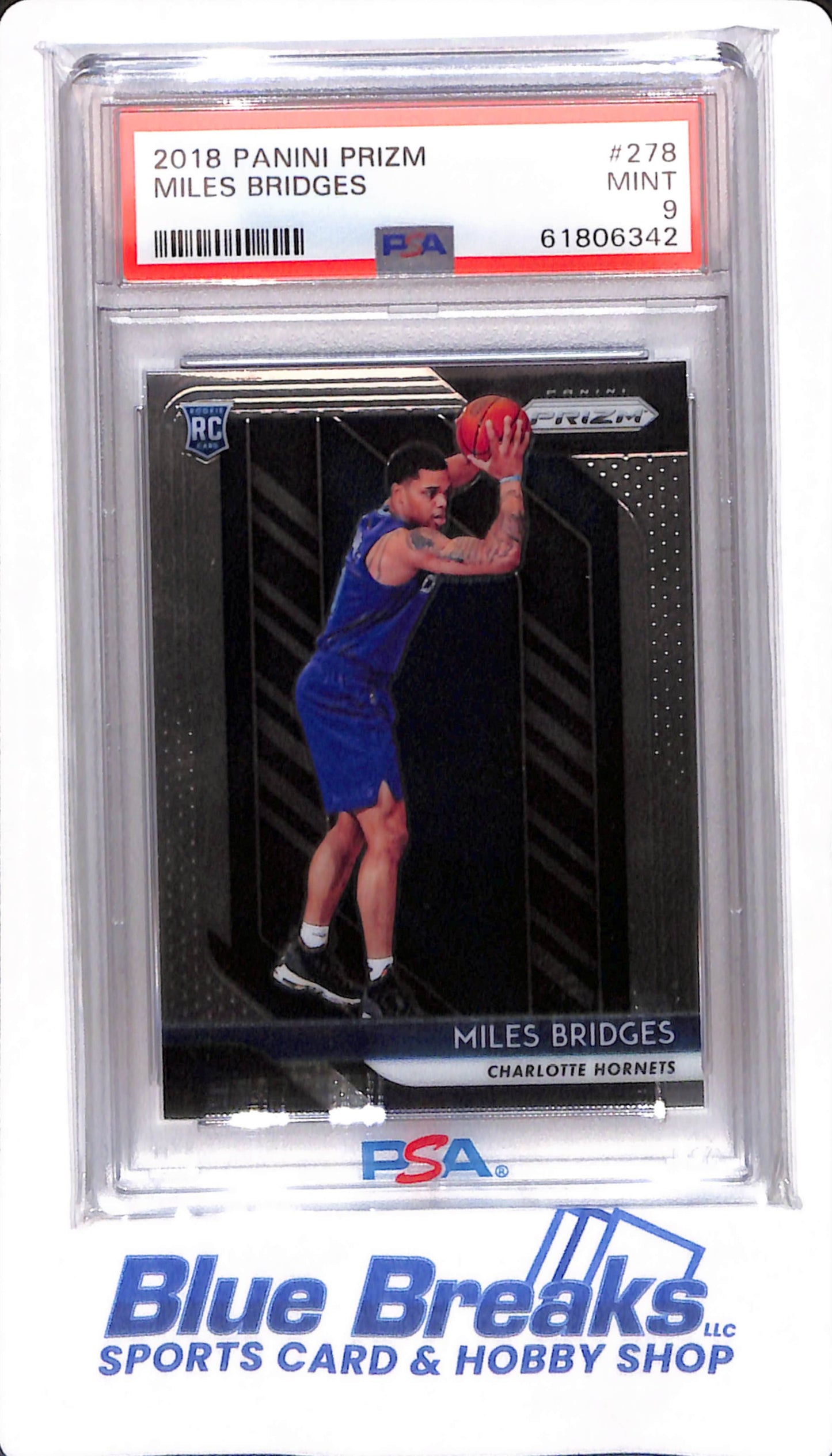 2018 Panini Prizm - Miles Bridges - #278 - PSA 9 - Charlotte Hornets - Basketball