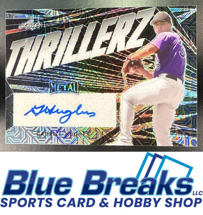 2022 Leaf Metal Thrillerz Auto Gabriel Hughes #TH-GH1 Colorado Rockies