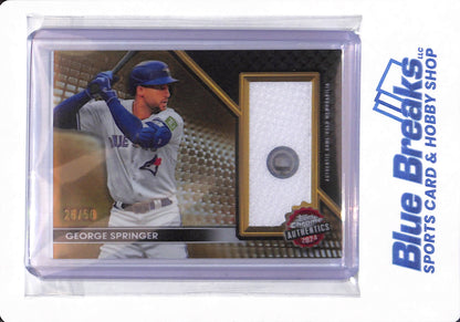 2024 Topps Chrome - George Springer - # TCA-GSP - Toronto Blue Jays - Baseball - Relic - Gold - 26/50