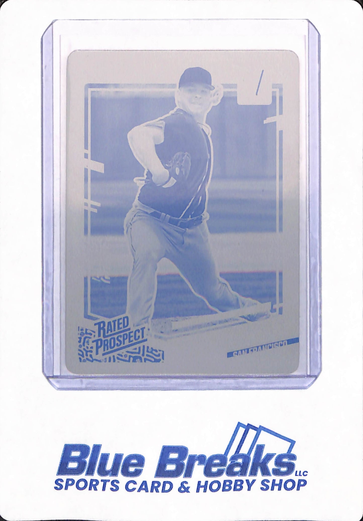 2023 Panini Donruss Baseball - Kyle Harrison - San Francisco Giants - Printing Plate - 1/1 - Rated Prospect