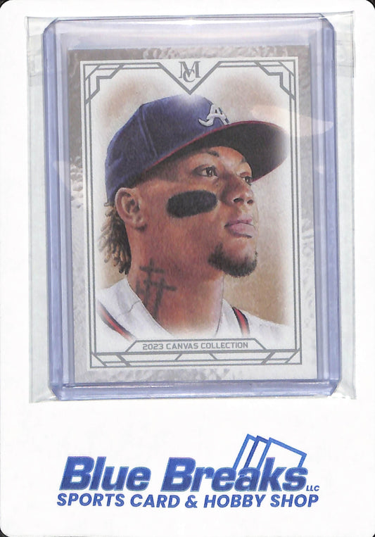 2023 Topps Museum Collection - Ronald Acuna Jr - #CCR-10 - Atlanta Braves - Baseball - Canvas Collection