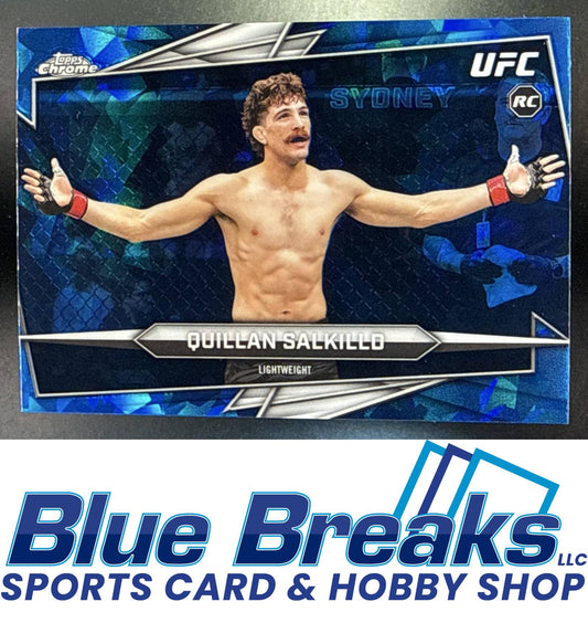2026 Topps Chrome Sapphire UFC Quillan Salkilld #57i RC