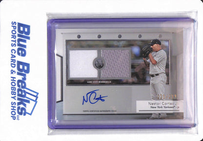 2024 Topps Museum Collection - Nestor Cortes Jr - # SWDRA-NCJ - New York Yankees - Baseball - Autographed - Relic - 221/299