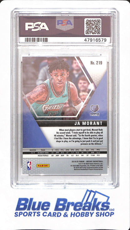 2019 Panini Mosaic - Ja Morant - Memphis Grizzlies - Basketball - # 219 - PSA 9