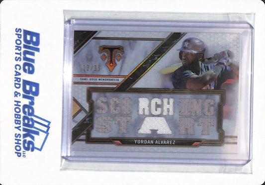 2021 Topps Triple Threads - Jordan Alvarez - #TTR-YA1 - Houston Astros - Baseball - 13/36