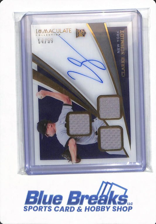 2021 Panini Immaculate - Clarke Schmidt - # RTS-CS - New York Yankees - Baseball - Autographed - 54/99