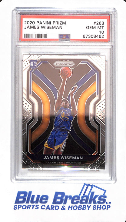 2020 Panini Prizm - James Wiseman - # 268 - Basketball - PSA 10 - Golden State Warriors - Rookie