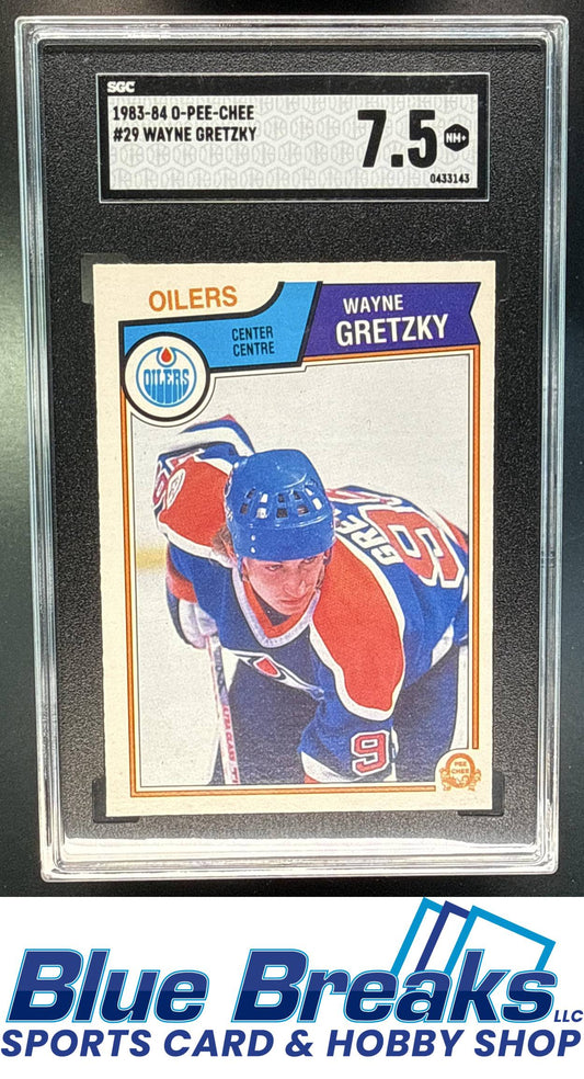 1983-84 O-Pee-Chee Wayne Gretzky #29 SGC 7.5 UER Edmonton Oilers