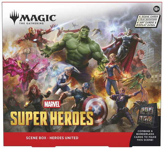 Magic the Gathering [MTG] - Marvel Super Heroes Scene Box - Heroes United - Marvel Super Heroes - Sealed Wax