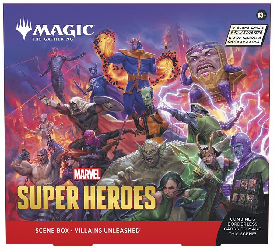 Magic the Gathering [MTG] - Marvel Super Heroes Scene Box - Villains Unleashed  - Marvel Super Heroes - Sealed Wax
