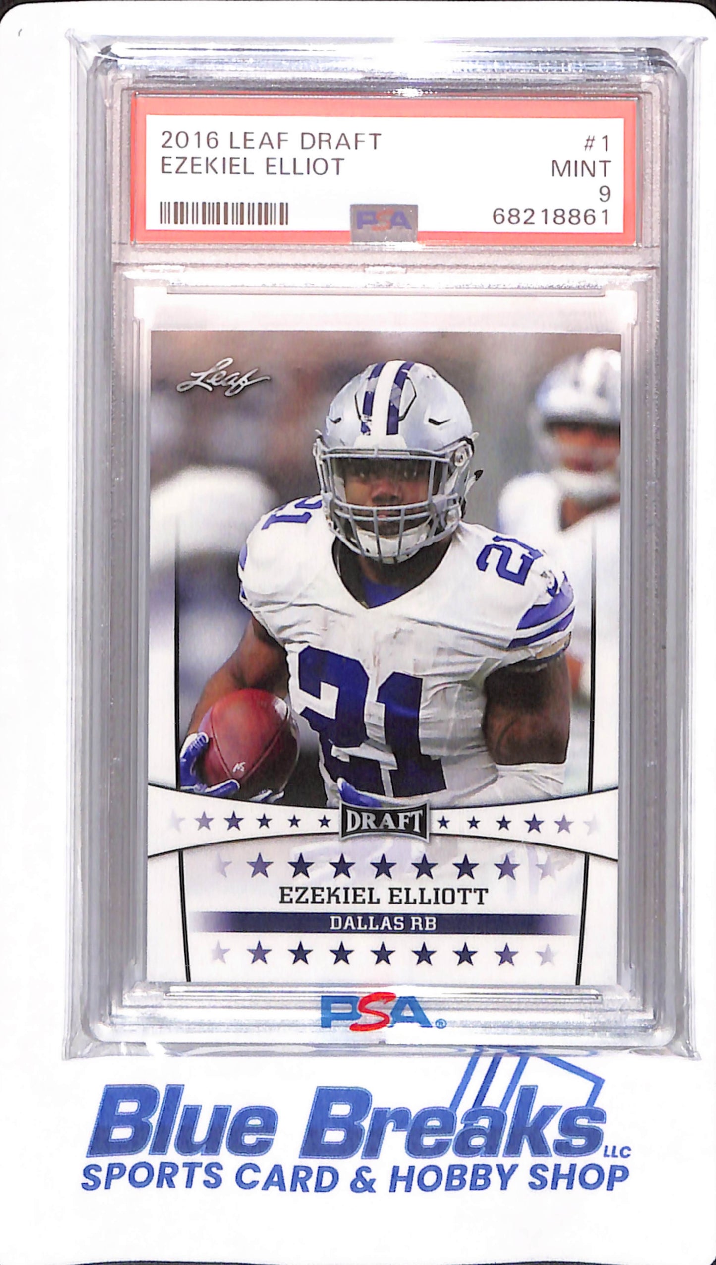 2016 Leaf Draft - Ezekiel Elliot - # 1 - PSA 9 - Football - Dallas Cowboys