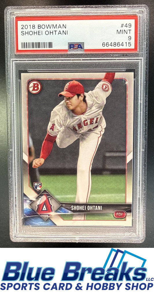 2018 Bowman Shohei Ohtani #49b RC PSA 9 Los Angeles Angels