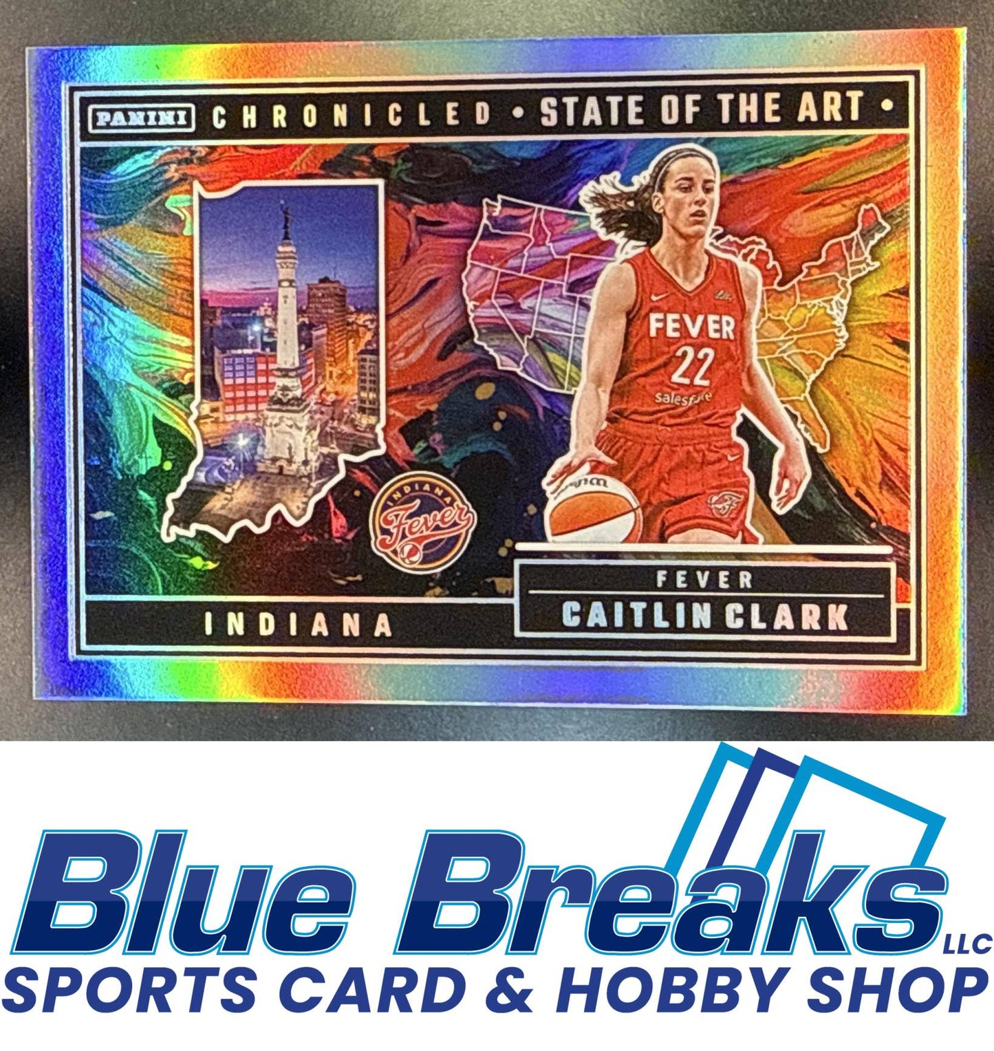 2025 Panini Caitlin Clark Chronicled #85 State of the Art Holo Indiana Fever