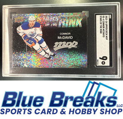 2023 Upper Deck MVP Connor McDavid #SS-4 Stars of the Rink SGC 9 Edmonton Oilers