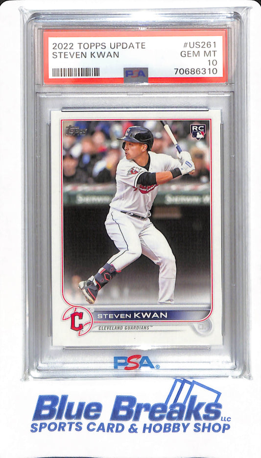 2022 Topps Update - Steven Kwan - # US261 - PSA 10 - Baseball - Cleveland Guardians