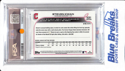 2022 Topps Update - Steven Kwan - # US261 - PSA 10 - Baseball - Cleveland Guardians